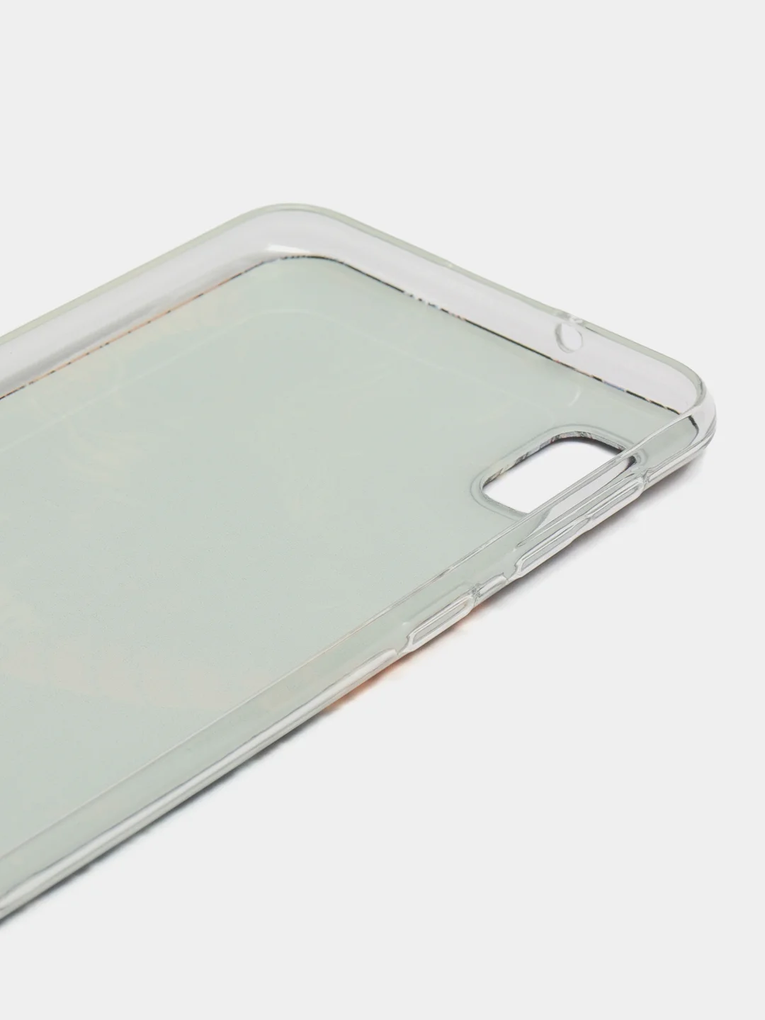 Коричневый силиконовый чехол на Samsung Galaxy A10 / Самсунг А10 прозрачный с рисунком, защита камеры