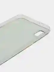 Коричневый силиконовый чехол на Samsung Galaxy A10 / Самсунг А10 прозрачный с рисунком, защита камеры