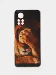 Светло-бежевый силиконовый чехол на Infinix HOT 11S NFC / Инфиникс Хот 11S NFC прозрачный, с рисунком