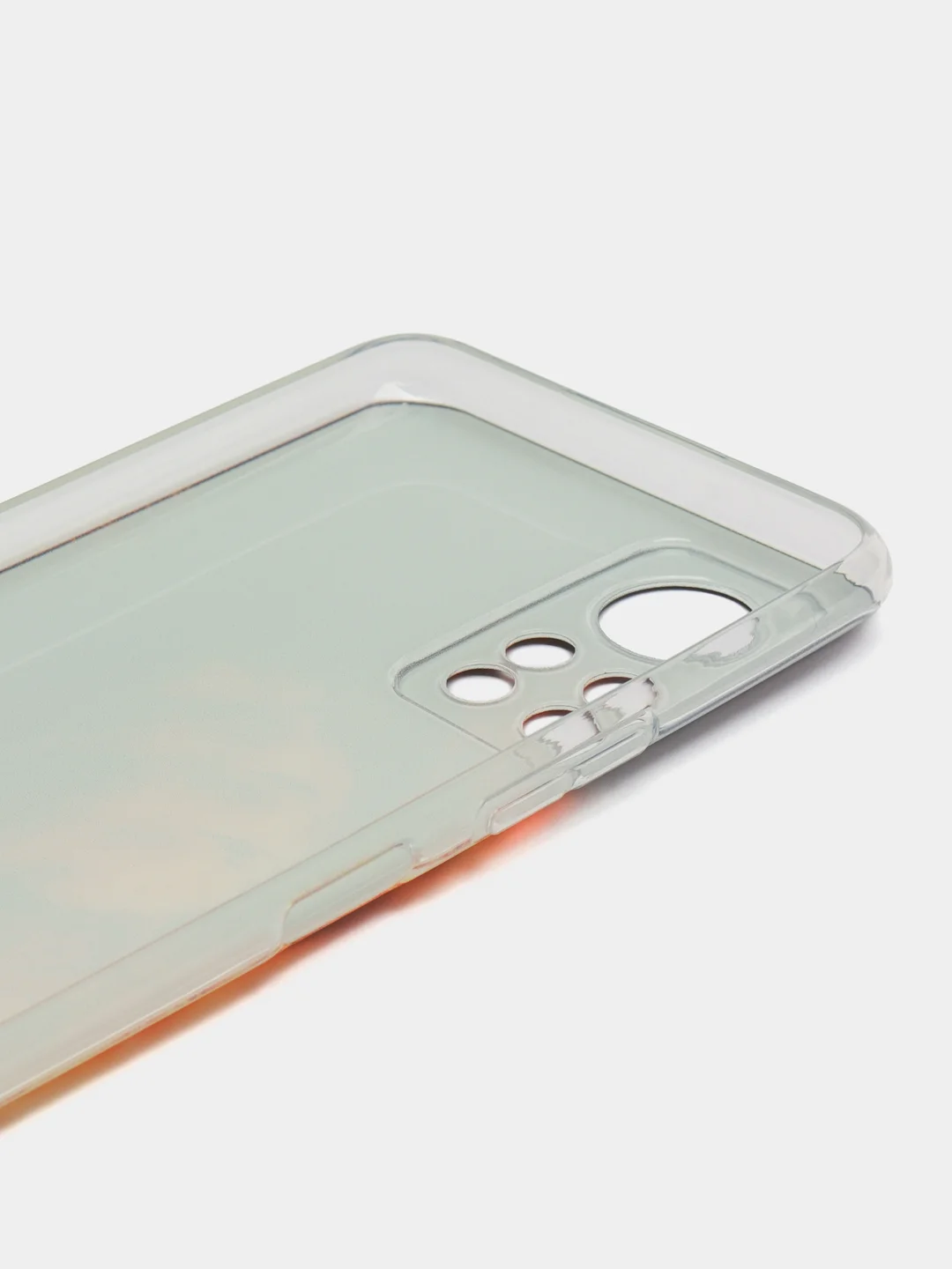 Светло-бежевый силиконовый чехол на Infinix HOT 11S NFC / Инфиникс Хот 11S NFC прозрачный, с рисунком