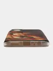 Светло-бежевый силиконовый чехол на Infinix HOT 11S NFC / Инфиникс Хот 11S NFC прозрачный, с рисунком