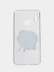 Бежевый чехол на Huawei P30 Lite/Honor 20S/20 Lite 2020 / Хонор 20 Lite прозрачный, с рисунком