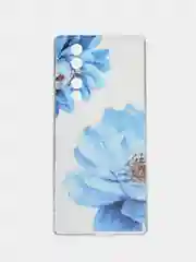 Лазурный силиконовый чехол на Honor 70 / Хонор 70 прозрачный, с рисунком, защита камеры