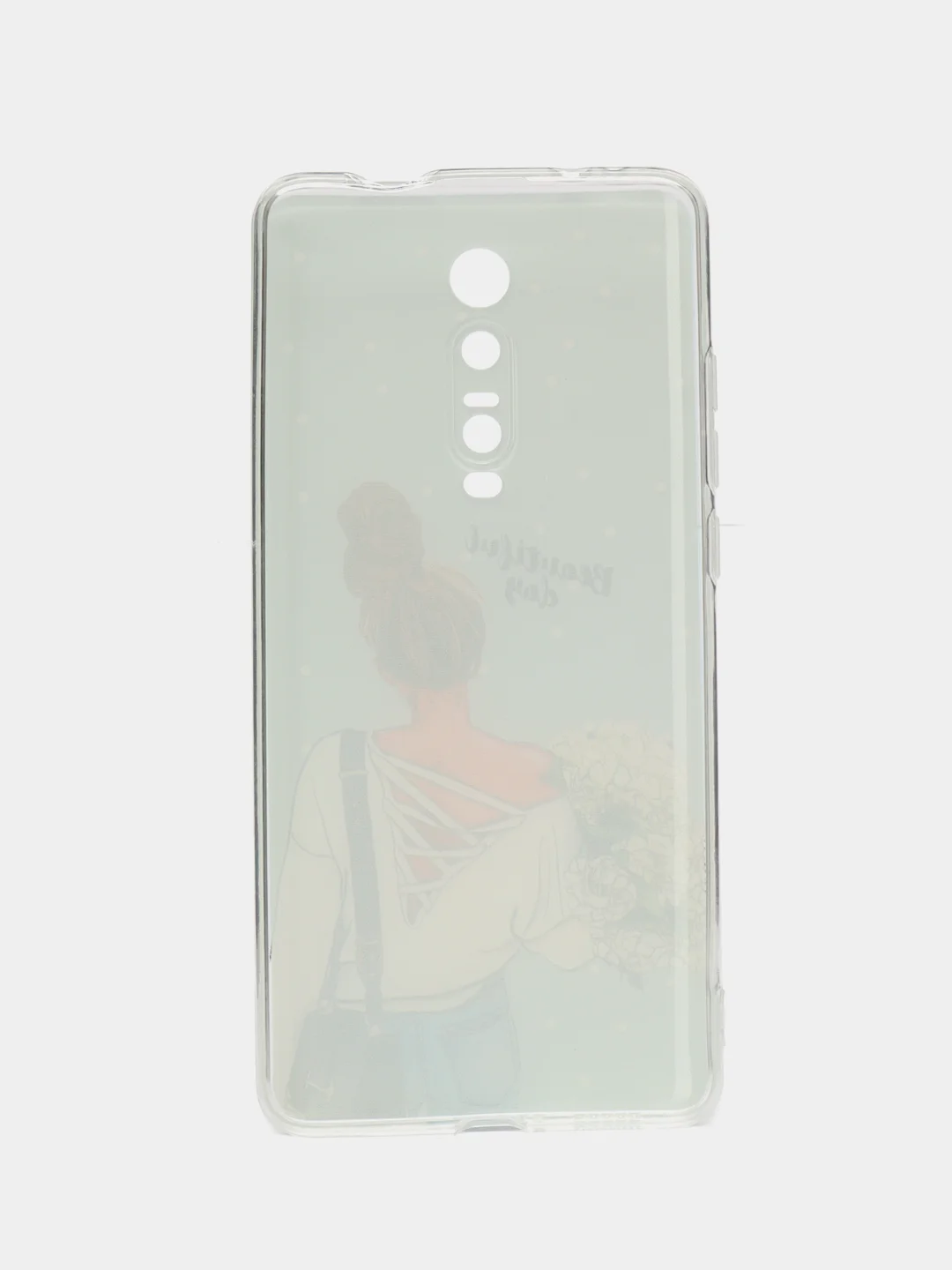 Тёмно-серый чехол на Xiaomi Redmi K20/K20 Pro/Mi 9T/Mi 9T Pro / Сяоми Редми К20 прозрачный, с рисунком