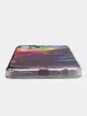 Пурпурный чехол на Tecno Pova Neo 2 / Текно Пова Нео 2 прозрачный, с рисунком, защита камеры