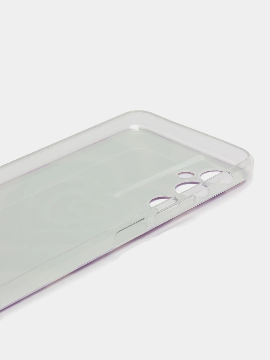 Лавандовый чехол на Tecno Pova Neo 2 / Текно Пова Нео 2 прозрачный, с рисунком, защита камеры