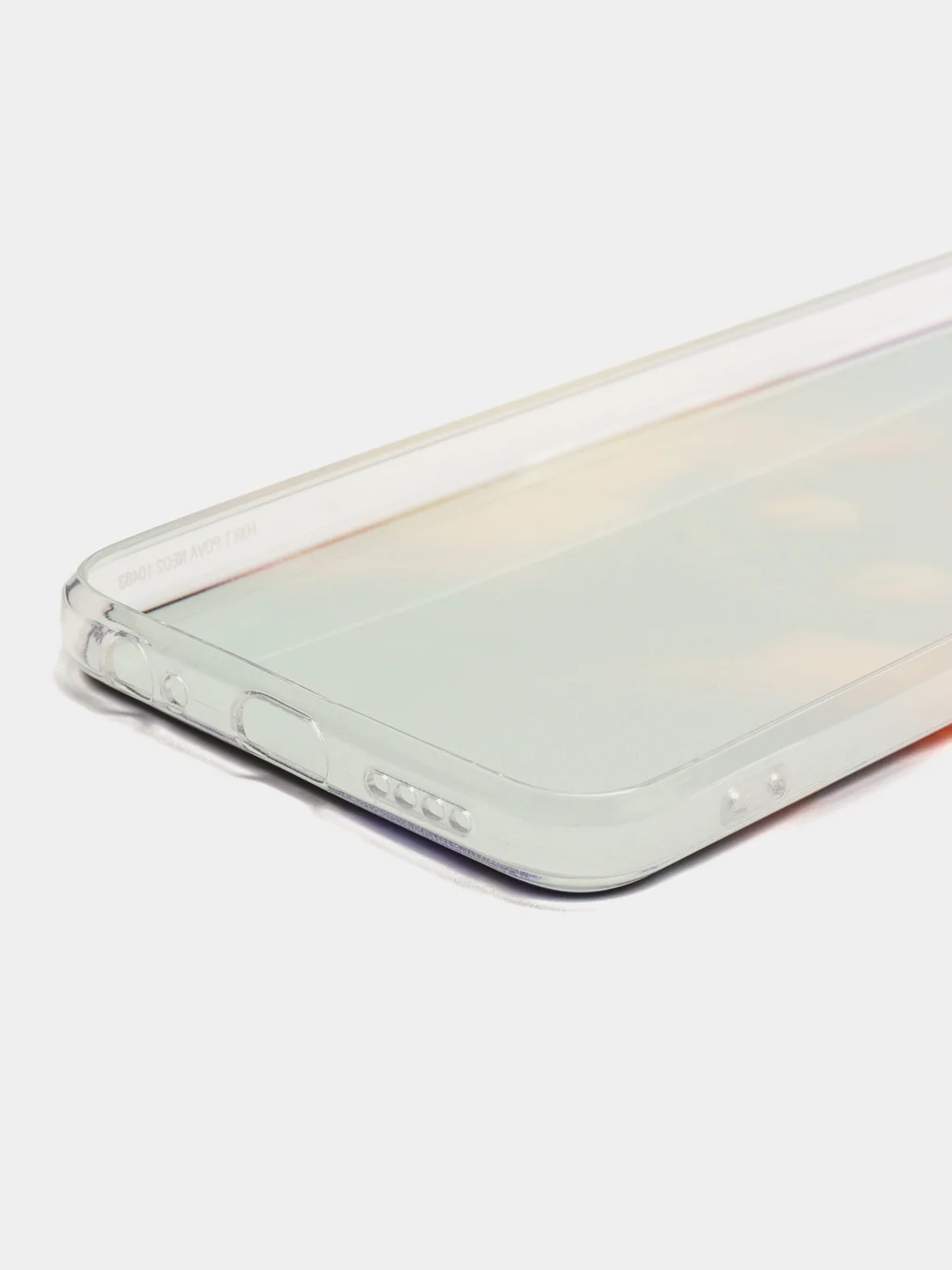 Индиго чехол на Tecno Pova Neo 2 / Текно Пова Нео 2 прозрачный, с рисунком, защита камеры