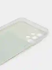 Молочный чехол силиконовый на Samsung Galaxy A23 / Самсунг А23 прозрачный с рисунком, защита камеры