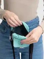 Бирюзовый женская сумочка через плечо / сумочка для девочки