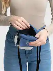 Бирюзовый женская сумочка через плечо / сумочка для девочки
