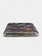 Коричневый силиконовый чехол на Oppo Realme C21Y/C25Y / Оппо Реалми C21Y/C25Y прозрачный, с рисунком