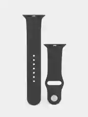 Черный силиконовые ремешки для Apple Watch 38/40/41 мм, 42/44/45 мм