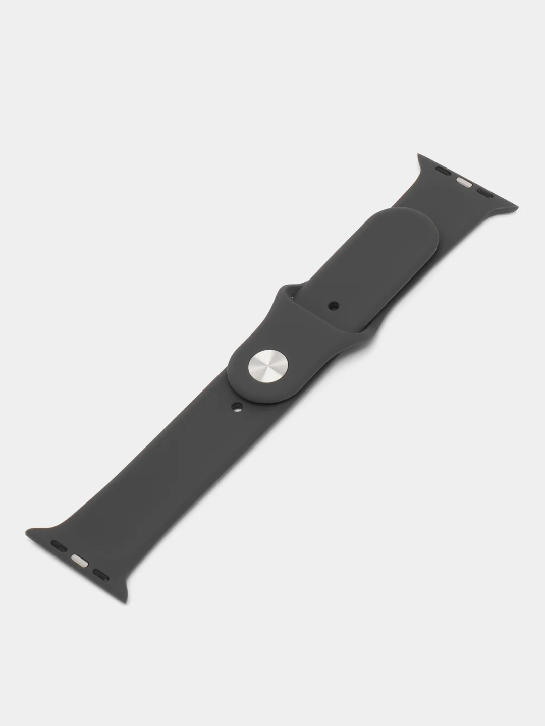 Черный силиконовые ремешки для Apple Watch 38/40/41 мм, 42/44/45 мм