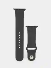 Черный силиконовые ремешки для Apple Watch 38/40/41 мм, 42/44/45 мм