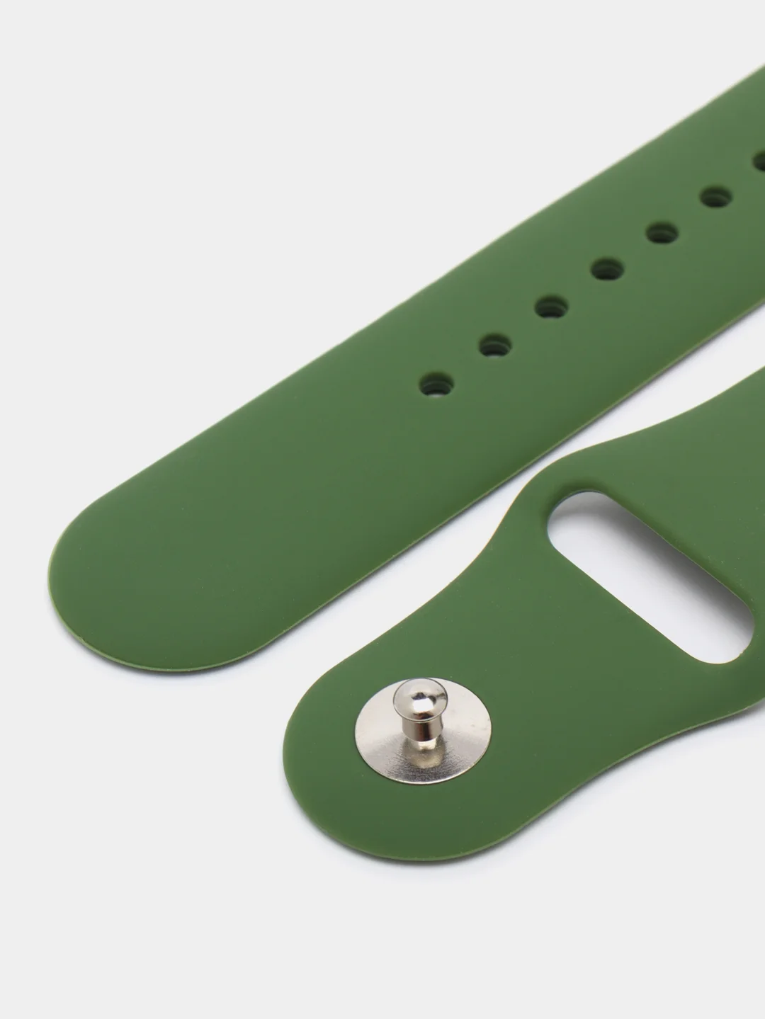 Хаки силиконовые ремешки для Apple Watch 38/40/41 мм, 42/44/45 мм