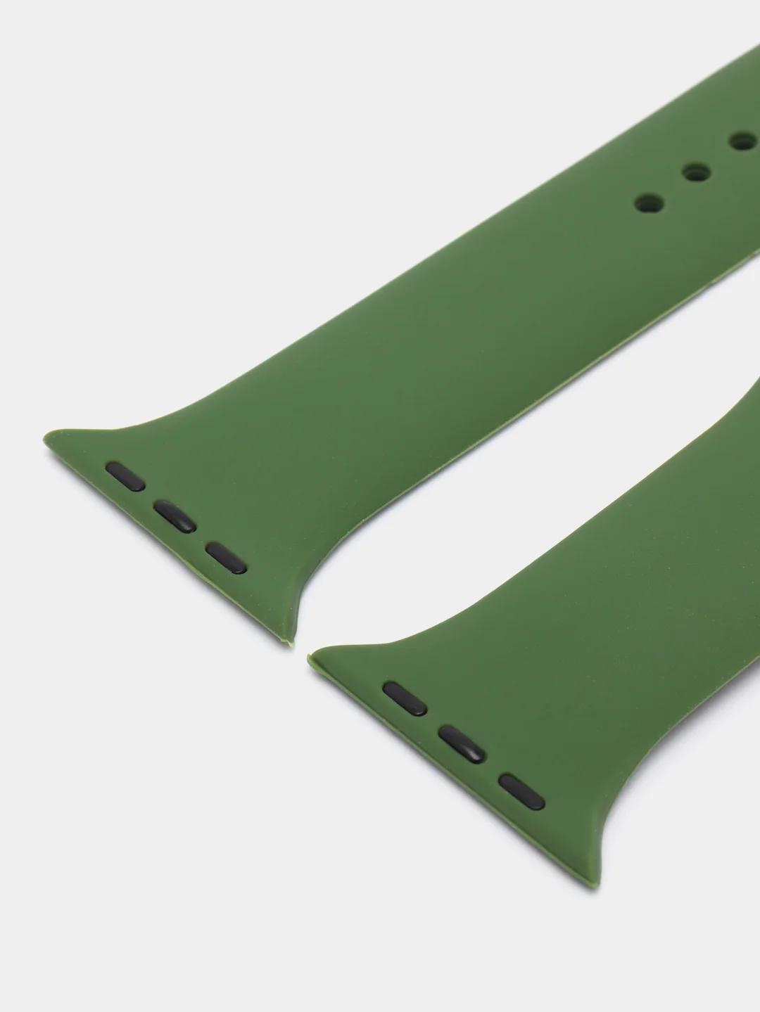 Хаки силиконовые ремешки для Apple Watch 38/40/41 мм, 42/44/45 мм