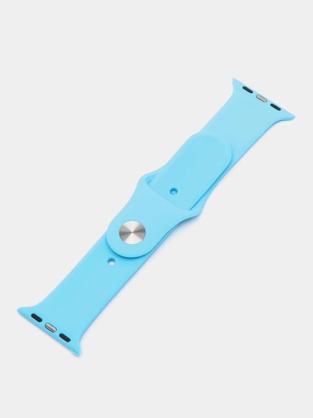 Небесно-голубой силиконовые ремешки для Apple Watch 38/40/41 мм, 42/44/45 мм