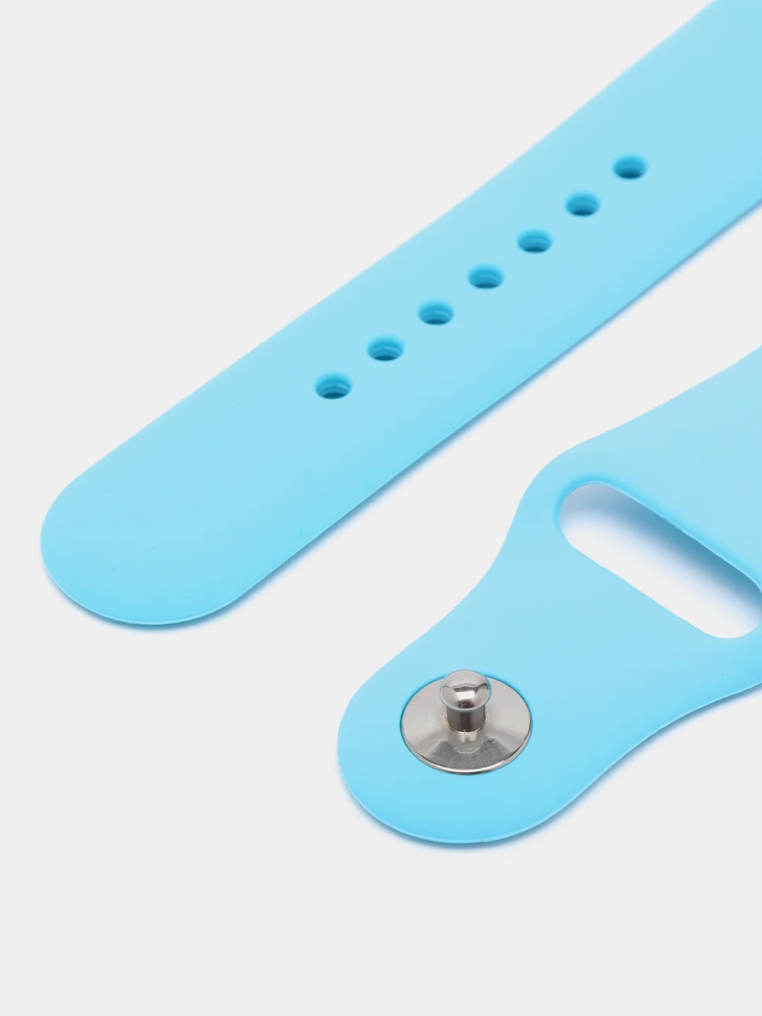 Небесно-голубой силиконовые ремешки для Apple Watch 38/40/41 мм, 42/44/45 мм