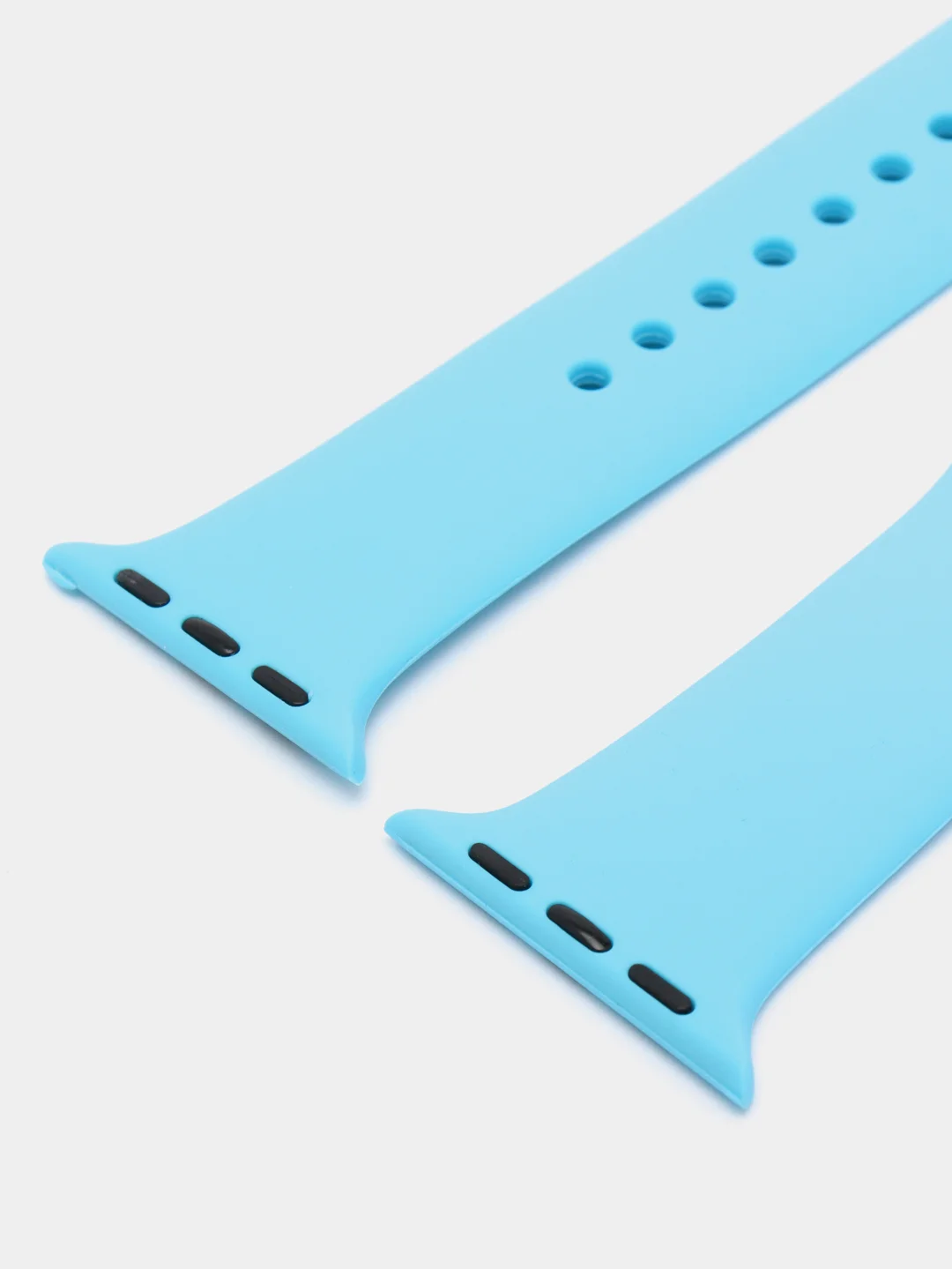 Небесно-голубой силиконовые ремешки для Apple Watch 38/40/41 мм, 42/44/45 мм