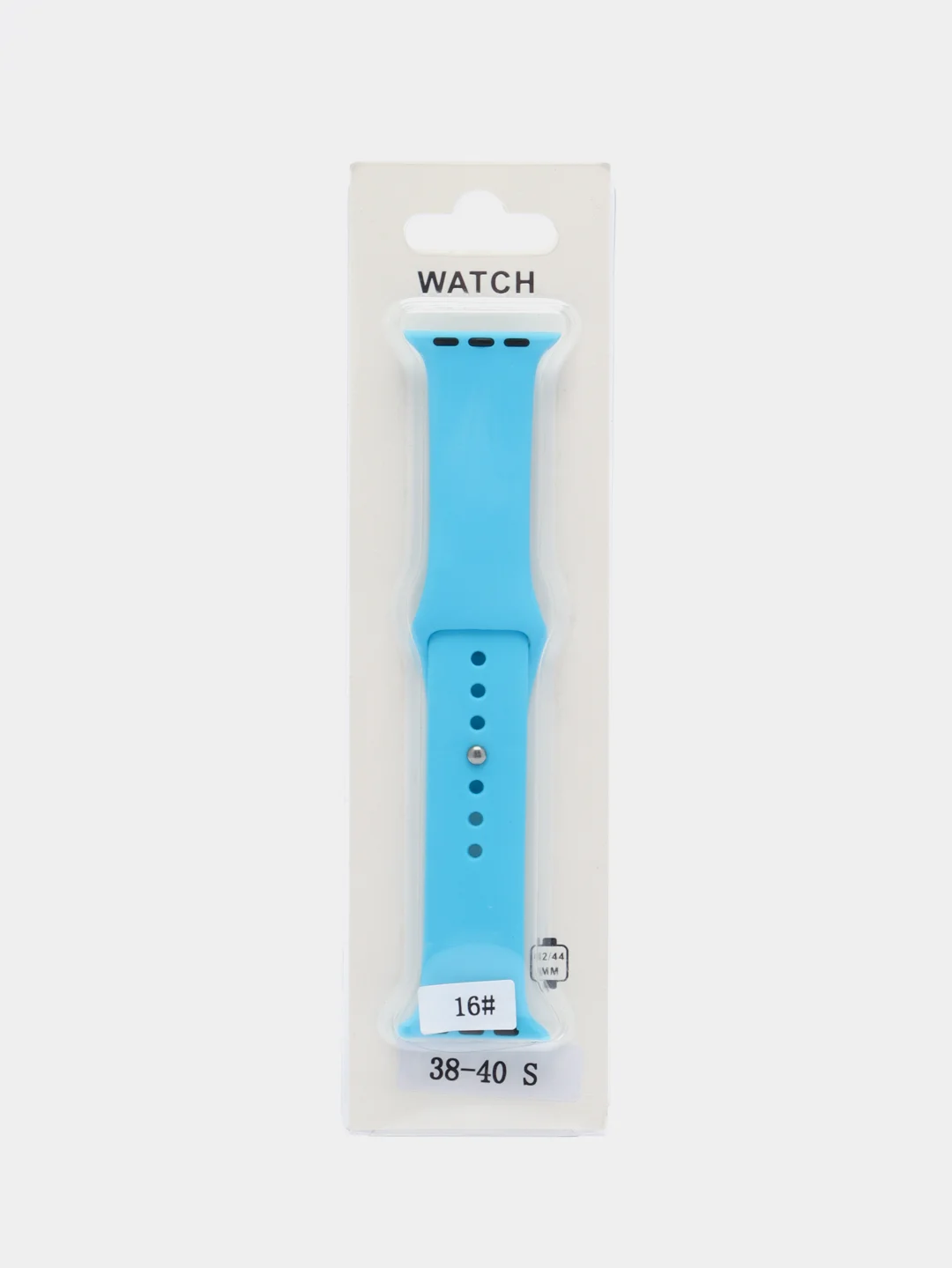 Небесно-голубой силиконовые ремешки для Apple Watch 38/40/41 мм, 42/44/45 мм