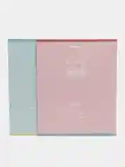 Тетрадь 24 л, клетка, обложка картон, разные "Pastel", 2 шт