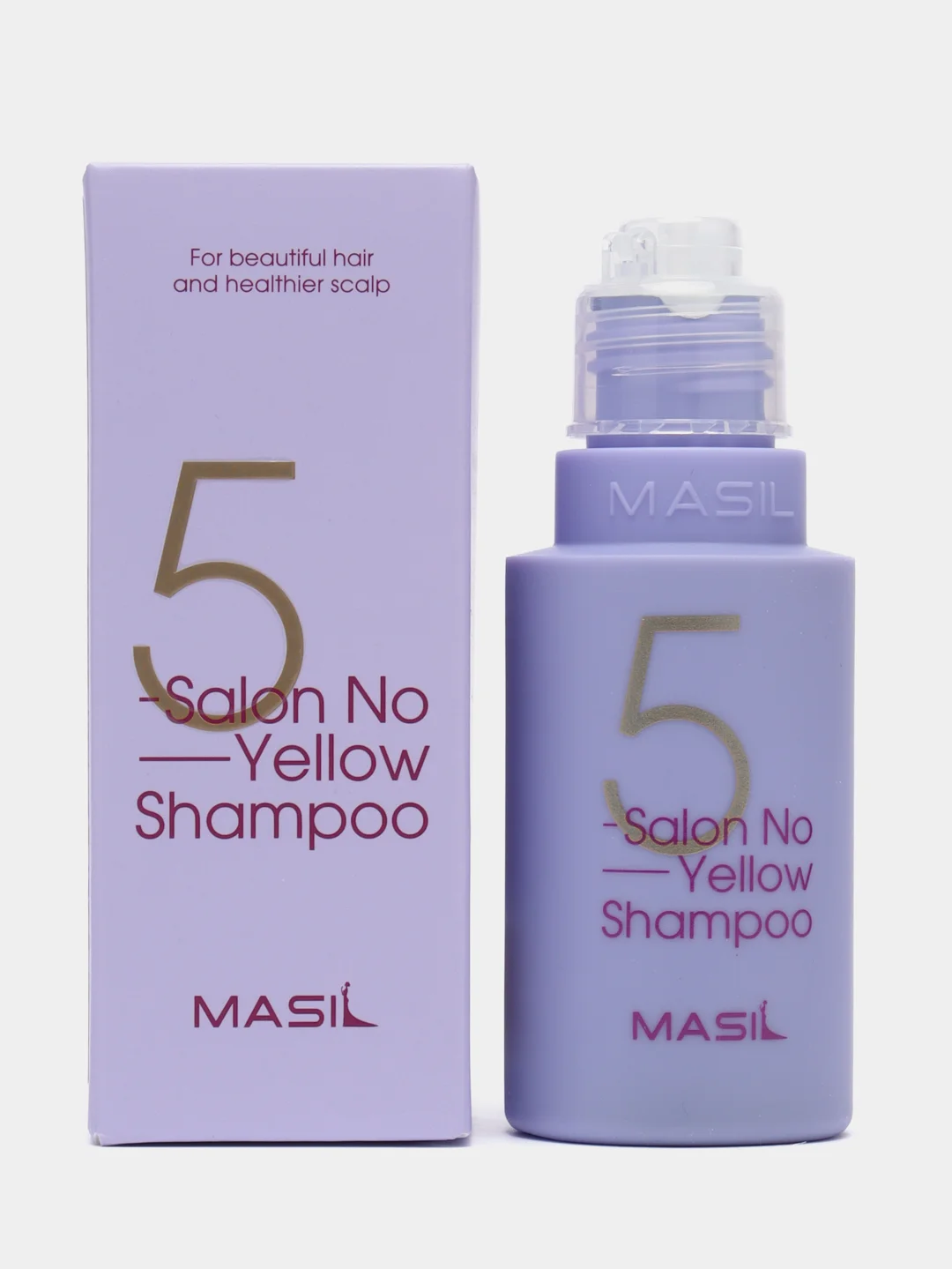 Masil шампунь тонирующий для осветленных волос - 5 salon no yellow shampoo, 50 мл