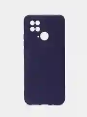 Темно-синий чехол для Xiaomi Redmi 10C / Poco C40 (Сяоми Редми 10С / Поко С40), с мягкой подкладкой