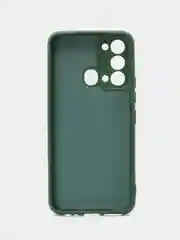 Зеленый чехол для Itel Vision 3 (Ител Вижен 3), c мягкой подкладкой
