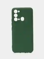 Зеленый чехол для Itel Vision 3 (Ител Вижен 3), c мягкой подкладкой