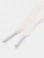 Белый шнурки для обуви, плоские