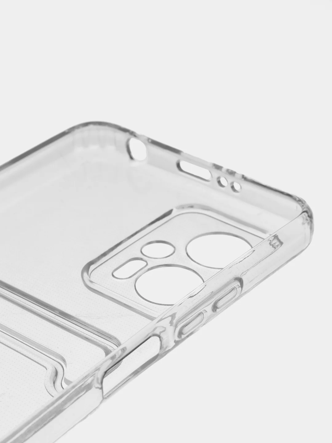 Прозрачный чехол для Xiaomi Redmi Note 11T Pro, с карманом для карт, прозрачный, силиконовый