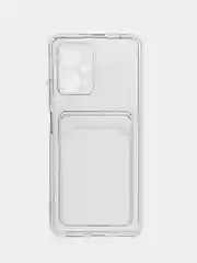 Прозрачный чехол для Xiaomi Redmi Note 11T Pro, с карманом для карт, прозрачный, силиконовый