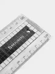 Линейка школьная измерительная для черчения пластик 50 см Brauberg Extra, прочная 210745