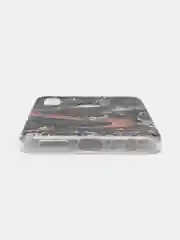 Коричневый силиконовый чехол на Xiaomi Redmi Note 8T / Сяоми Редми Нот 8T прозрачный, с рисунком