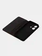 Черный чехол-книжка для Tecno Spark Go 2023 (Текно спарк гоу 2023) из искусственной эко кожи