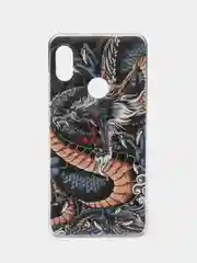 Коричневый чехол на Xiaomi Redmi Note 5/Note 5 Pro / Сяоми Редми Нот 5/5 Про прозрачный, с рисунком
