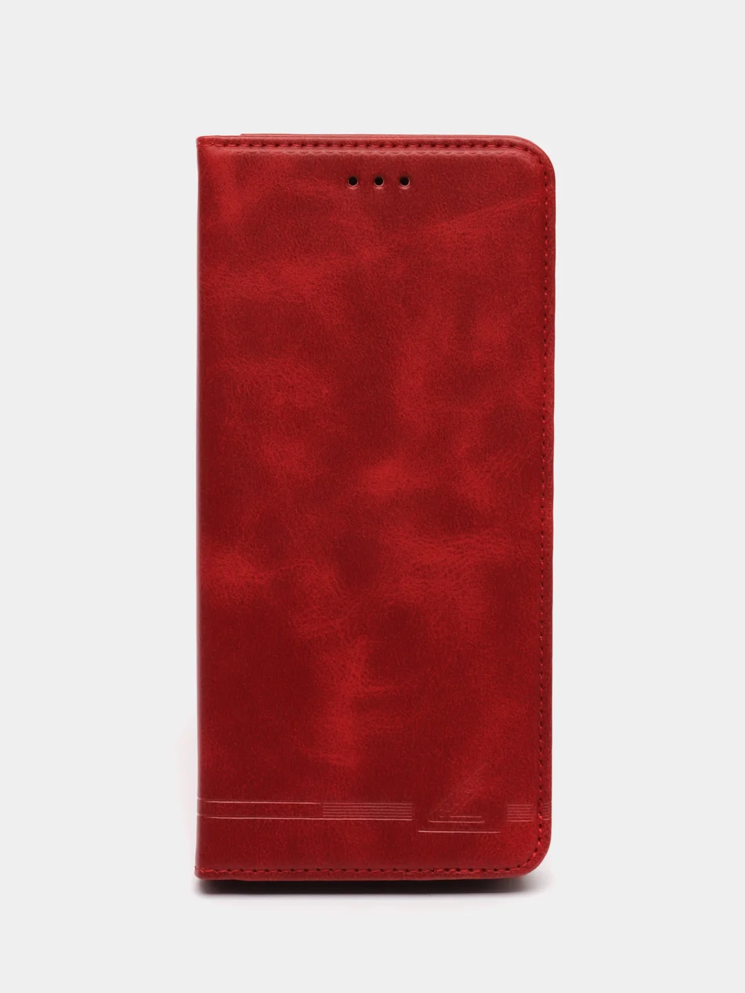 Красный чехол-книжка GQ для Huawei Honor X7a / Хуавей Хонор Х7а из экокожи