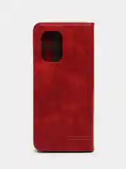 Красный чехол-книжка GQ для Huawei Honor X7a / Хуавей Хонор Х7а из экокожи