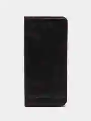 Черный чехол-книжка GQ для Huawei Honor X7a / Хуавей Хонор Х7а из экокожи