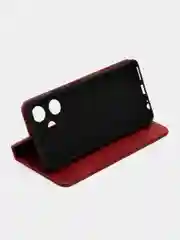 Красный чехол-книжка GQ для Infinix HOT 30 4G (Инфиникс Хот 30) из искусственной кожи