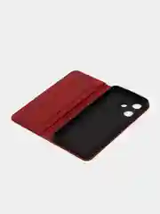 Красный чехол-книжка GQ для Infinix HOT 30 4G (Инфиникс Хот 30) из искусственной кожи