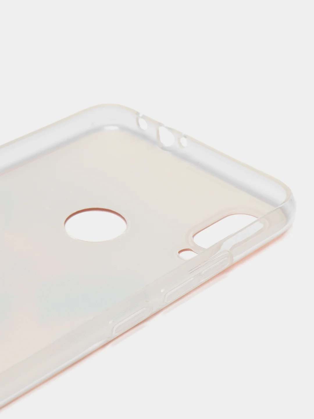 Оранжевый силиконовый чехол на Xiaomi Redmi Note 7 / Сяоми Редми Нот 7 прозрачный, с рисунком