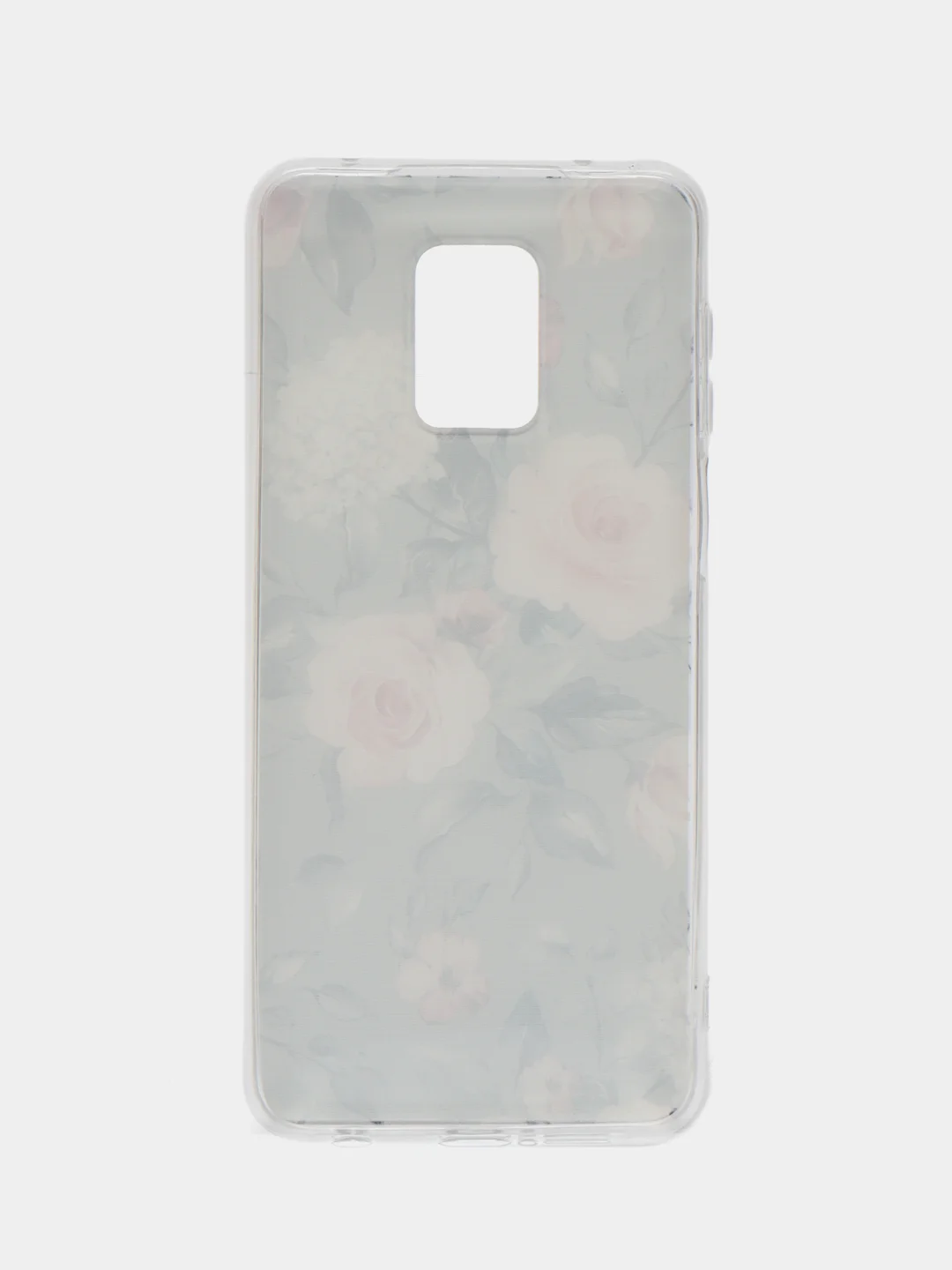 Кораллово-розовый чехол на Xiaomi Redmi Note 9S/9 Pro / Сяоми Редми Нот 9S/9 Про прозрачный, с рисунком