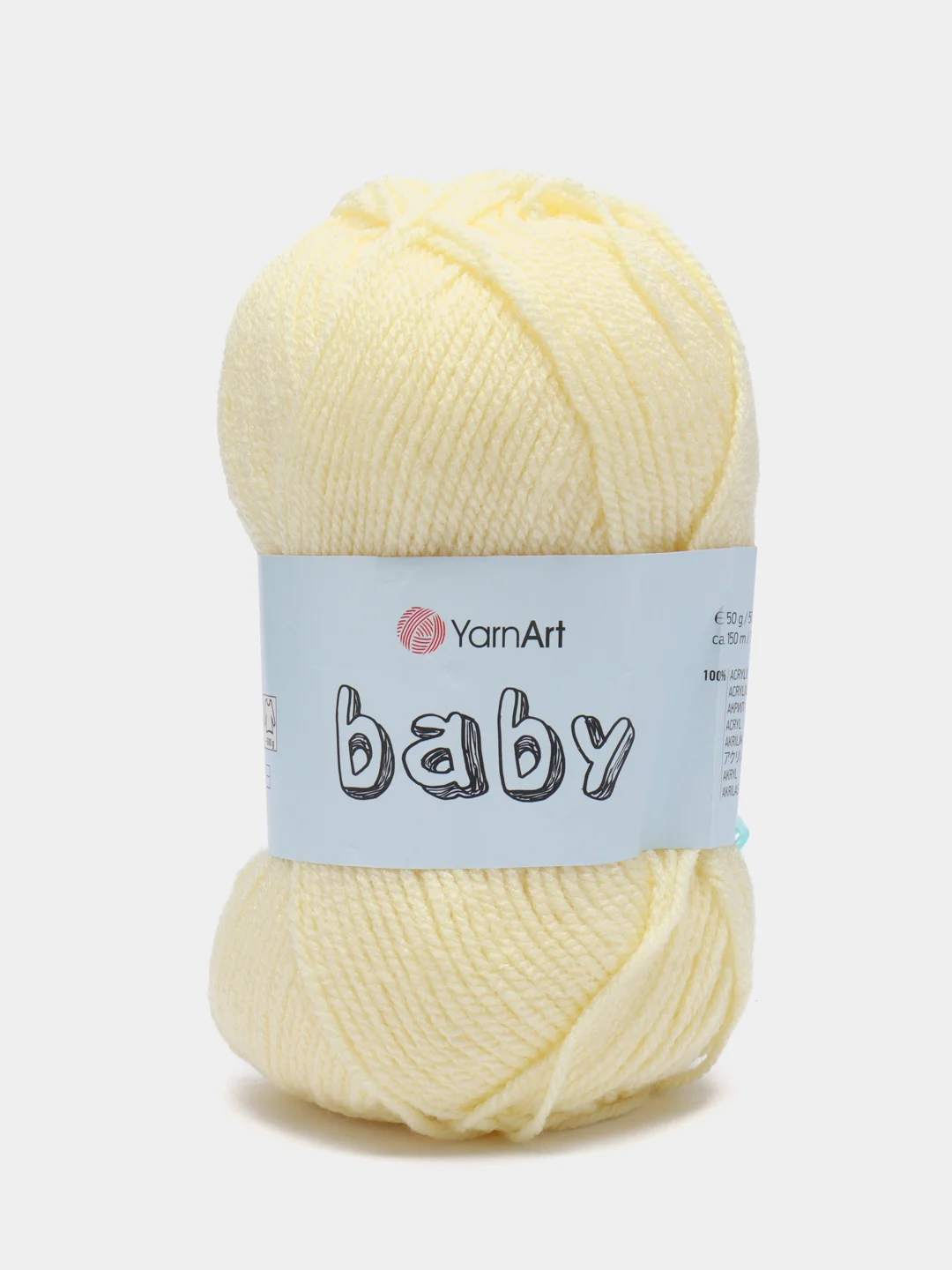 Молочный пряжа YarnArt Baby, 1-5 штук, акрил, 50 г, 150 м