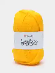 Желтый пряжа YarnArt Baby, 1-5 штук, акрил, 50 г, 150 м