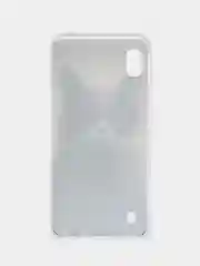Синий меланж силиконовый чехол на Samsung Galaxy A10 / Самсунг А10 прозрачный с рисунком, защита камеры