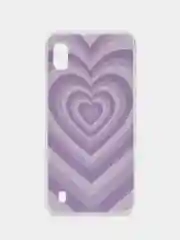 Лавандовый силиконовый чехол на Samsung Galaxy A10 / Самсунг А10 прозрачный с рисунком, защита камеры