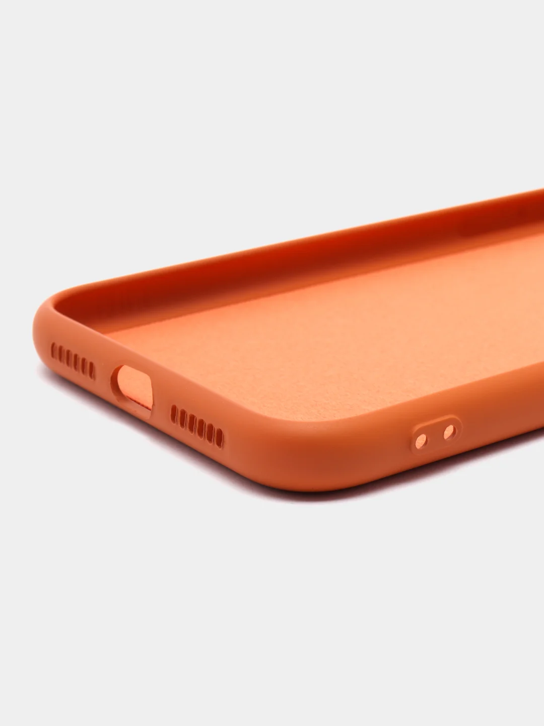 Коричневый silicone Case чехол для iPhone (Айфон) 15, 14, 13, 12, 11, Pro, Max, Mini, Plus, XR, X, XS