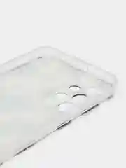 Золотистый хаки чехол силиконовый на Samsung Galaxy A23 / Самсунг А23 прозрачный с рисунком, защита камеры