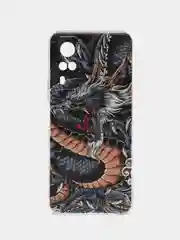 Коричневый силиконовый чехол на Vivo Y31/Y53s 4G / Виво Y31 прозрачный, с рисунком, защита камеры